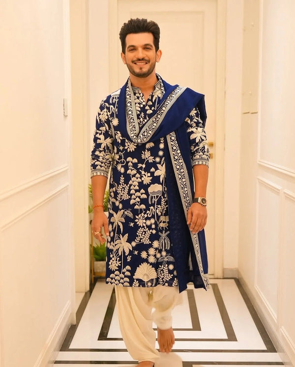 Arjun Addition Kurta Dupata Set & Emroidary - The Indian Kurta