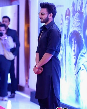 Armani Black Kurta Set RS Adition - The Indian Kurta