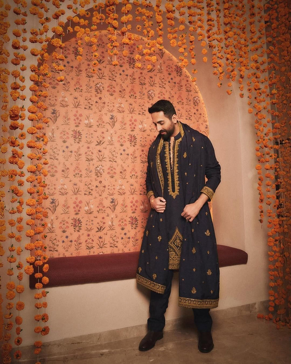 Ayushaman Adition kurta Set & Dupatta Embroidery - The Indian Kurta