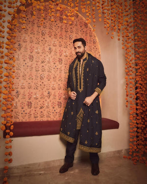 Ayushaman Adition kurta Set & Dupatta Embroidery - The Indian Kurta