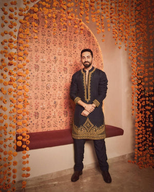 Ayushaman Adition kurta Set & Dupatta Embroidery - The Indian Kurta