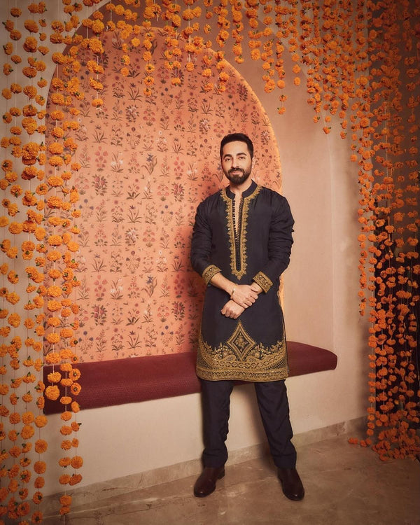 Ayushaman Adition kurta Set & Dupatta Embroidery - The Indian Kurta