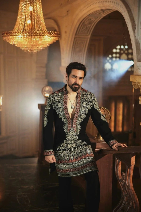 Emraan Hashmi Kurta Set With Emrodery - The Indian Kurta
